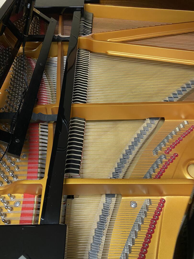 Schiller piano from inside